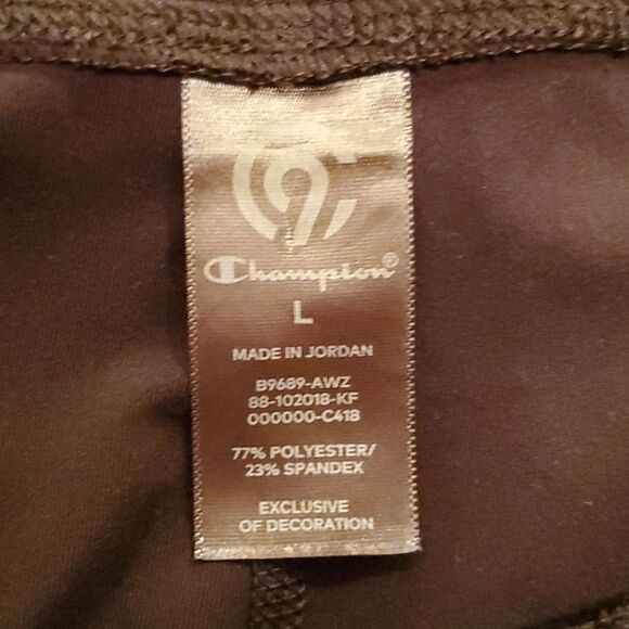 Champion Leggings Black Gray L - Picture 6 of 7